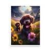 Animals in Pink Puppies 18x24 Poster