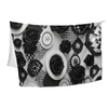 Roses & Circles #3357 Black 60x50 Throw Blanket