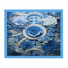 Roses & Circles #4140 Light Blue 60x50 Throw Blanket