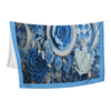 Roses & Circles #4140 Light Blue 60x50 Throw Blanket