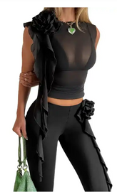 3D Flower Pants (Front)