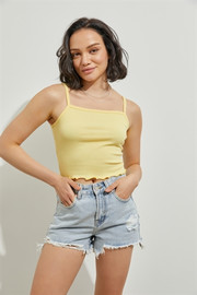 Lettuce Hem Cami Top (Front)