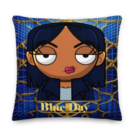 ppREp Blue Day K Hug & Throw Pillow (Front) ppREp Blue Day K Hug & Throw Pillow (Front)