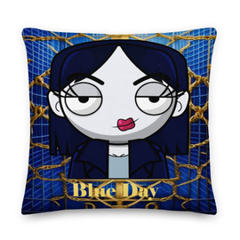 ppREp Blue Day L Hug & Throw Pillow (Front) ppREp Blue Day L Hug & Throw Pillow (Front)