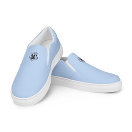 NICE Pastel Blue Slip-On Canvas Shoes