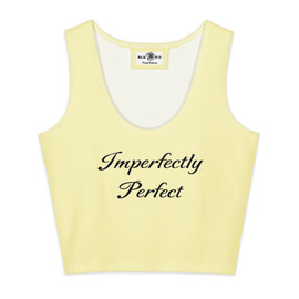 NICE Pastel Yellow Crop Top (Front)