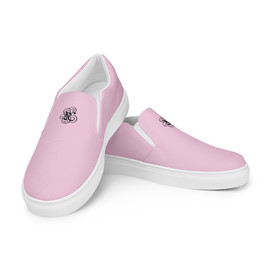 NICE Pastel Pink Slip-On Canvas Shoes
