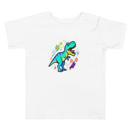 Dinosaurs #3447 SS Toddlers 4T-5T Tee (Front)