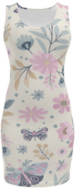 Florals #3931 Body Dress (Front)