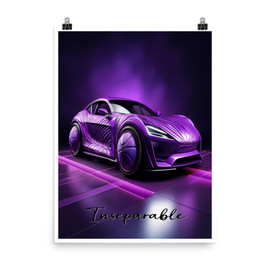 Inseparable Purple #3405 18x24 Poster