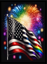 USA Flag #1001 18x24 Poster