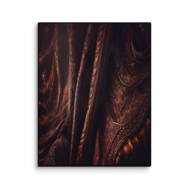 Rich Silky Velvet Dark Brown #1154 11x14 Canvas