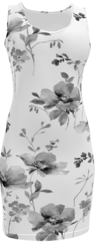 Florals #3895 Body Dress (Front)