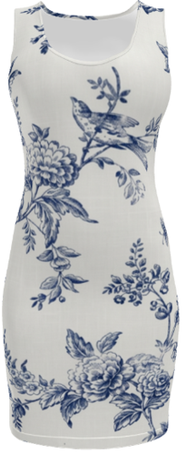 Florals #3916 Body Dress (Front)