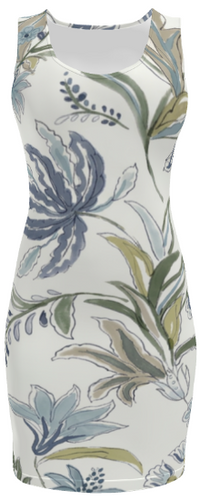 Florals #3920 Body Dress (Front)