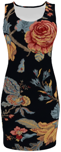 Florals #3932 Body Dress (Front)