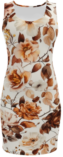 Florals #3937 Body Dress (Front)