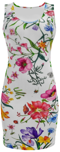 Florals #3946 Body Dress (Front)