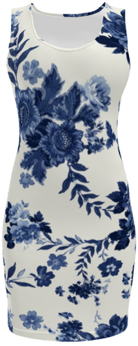 Florals #3955 Body Dress (Front)