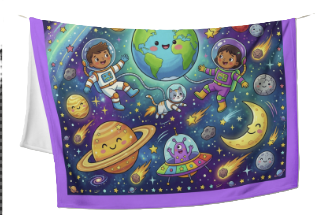 Kids Fantasy Space #3846 50x60 Throw Blanket
