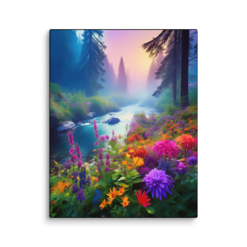 Wildflower Flower #0957 11x14 Canvas