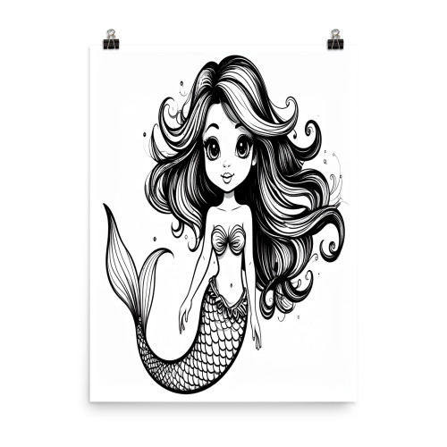 Mermaids #3390 18x24 Poster