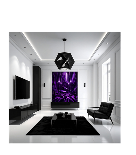 Rich Silky Velvet Dark Purple #1210 11x14 Canvas (Canvas enlarged for better visual experience)
