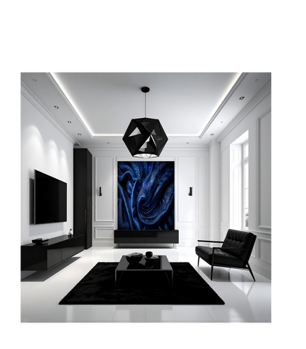 Rich Silky Velvet Dark Blue #1184 11x14 Canvas (Canvas enlarged for better visual experience)