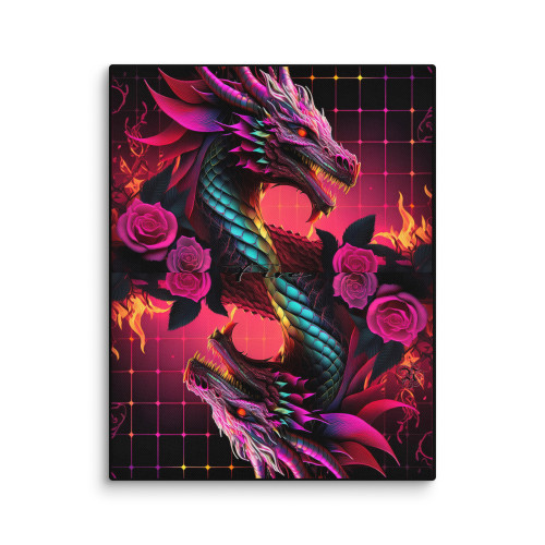Dragons Fire #1309 11x14 Canvas