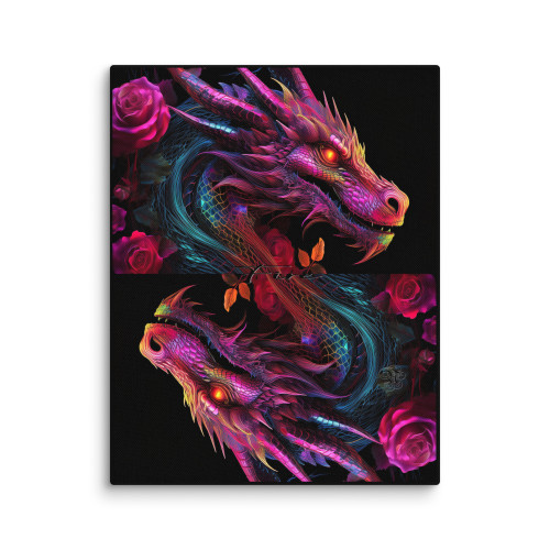 Dragons Fire #1310 11x14 Canvas
