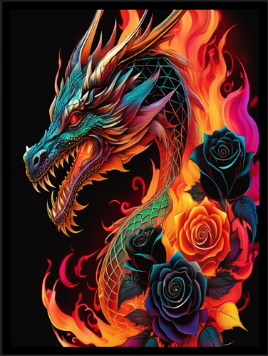 Dragons Fire #1026 18x24 Poster