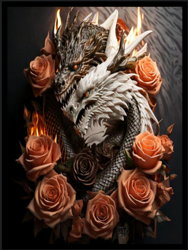 Dragons Enchanting #1353 18x24 Poster