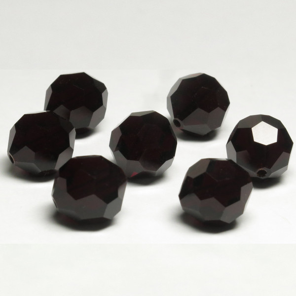 Preciosa 602 - Garnet Round Bead