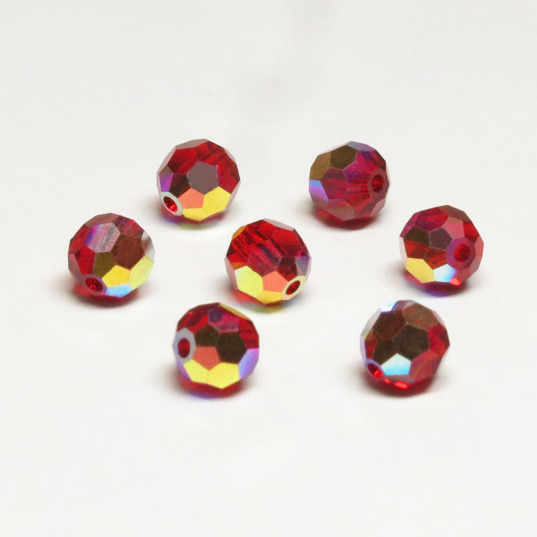 Preciosa 602 - Light Siam AB Round Bead