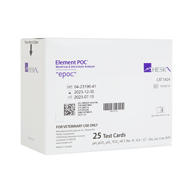 Test Card, epoc, 25/ box