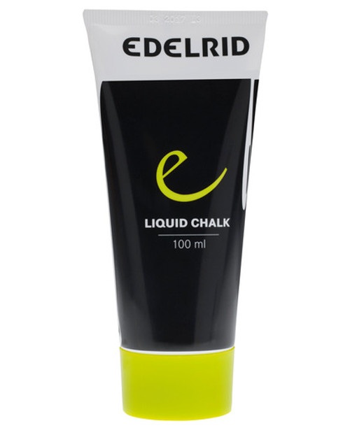 A tube of Edelrid Liquid Chalk against a white background.