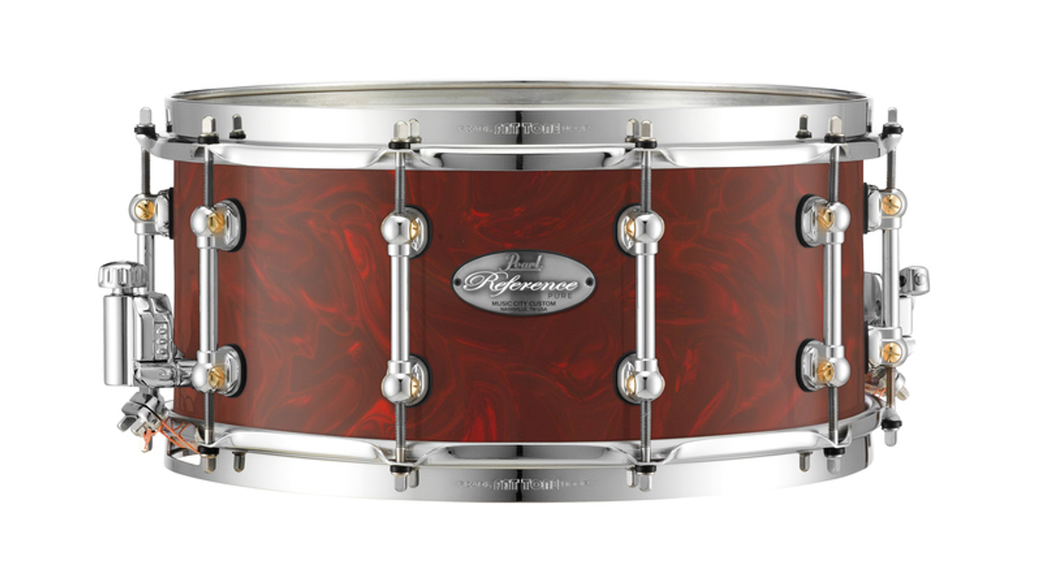 Pearl Music City Custom Reference Pure 14x6.5 Snare Drum CRANBERRY