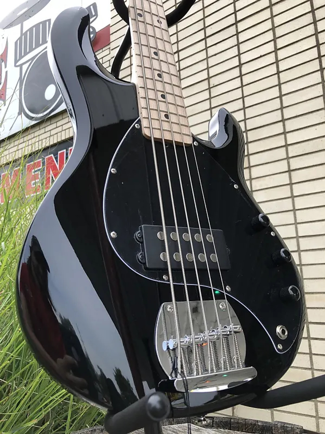 Sterling by Music Man StingRay5, Black, 5-String Bass Guitars at