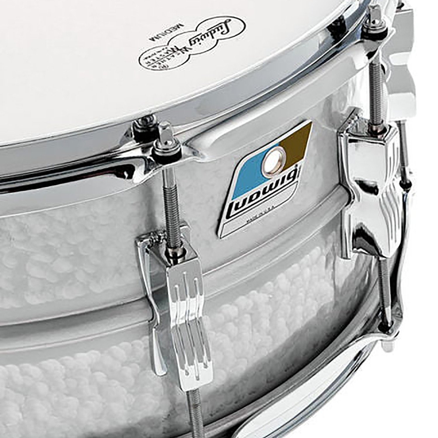 Ludwig Acrolite Classic 6.5x14 Aluminum Hammered Snare Drum LM405K