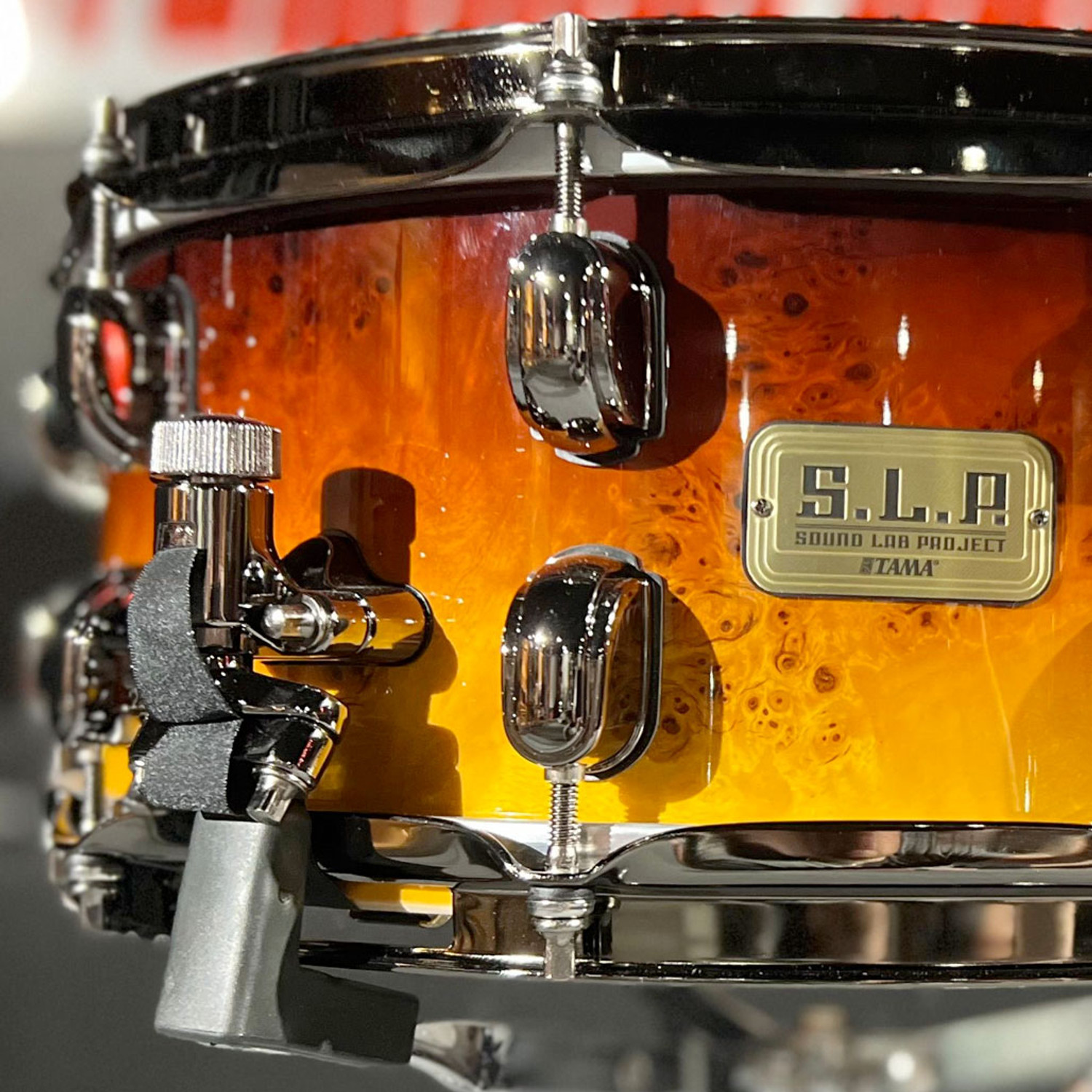 Tama SLP G-Kapur Snare Drum, Limited Edition 14x6 Amber Sunset Fade  LGK146ASF