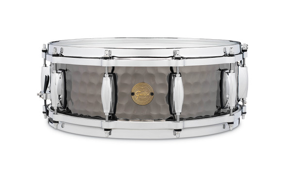 Gretsch Hammered Black Steel Snare Drum S1-0514-BSH