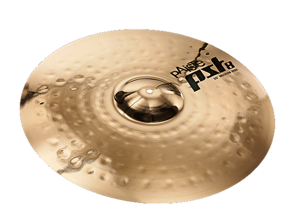 Bright, full and warm. Medium range, clean mix. Balanced feel. Clear ping with clean, shimmering wash. A versatile ride cymbal for a wide musical range.