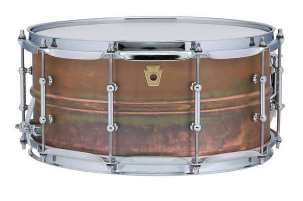 Ludwig 6.5x14 Raw Copper Snare Drum w/Tube Lugs