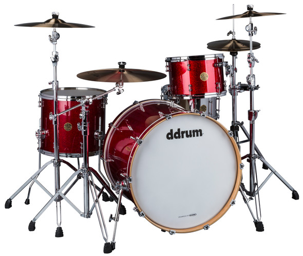 ddrum Dios 3pc Red Cherry Sparkle Shell Pack Drum Kit DS MP 324 RCS