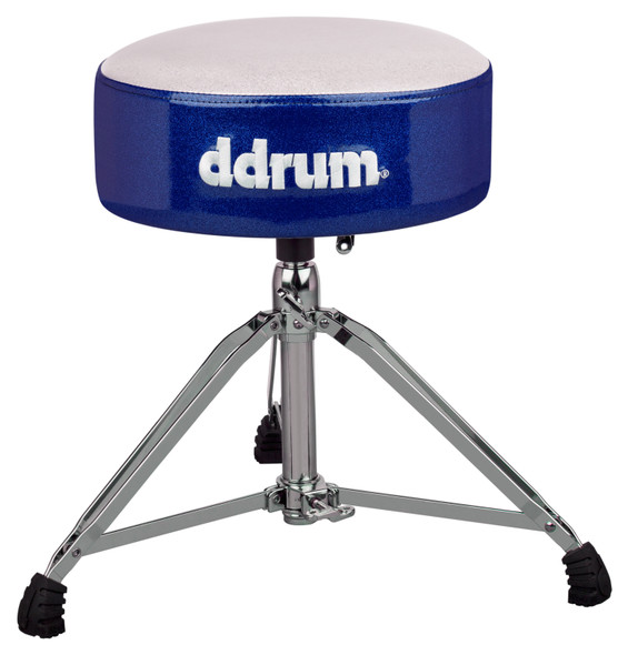 ddrum Mercury FAT Drum Throne white top/Blue side MFAT WB