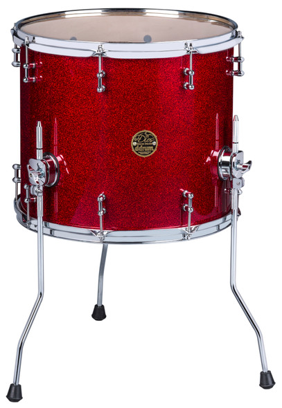 ddrum Dios Maple 14x16 Floor Tom Red Sparkle DS MP FT 14X16 RCS