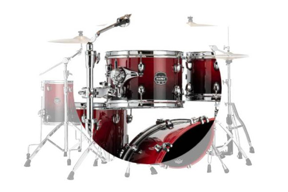 Mapex Saturn 12x9 Rack Tom Drum Scarlet Fade SRT1209RQ