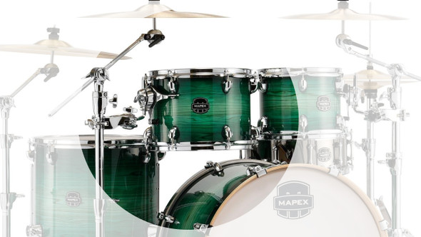 Mapex Armory 10x8 Mounted Rack Tom Add on Drum Emerald Burst ART1008CFG