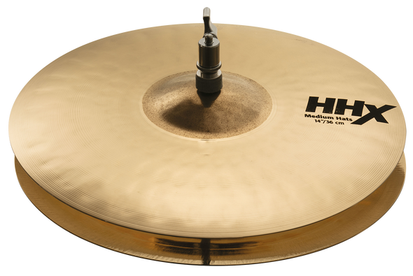 Sabian 14" HHX Medium Hi-Hat Top Only Brilliant Cymbal 11402XMB/1|Sabian Cymbals at Drummersuperstore.com