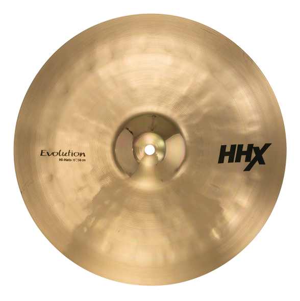 Sabian 15" HHX Evolution Hi-Hats Cymbal 11502XEB|Sabian Cymbals at Drummersuperstore.com